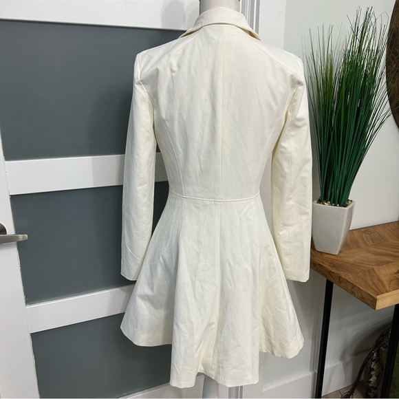 Bebe Margret Canvas Tea SZ Medium Ivory Coquette Fit And Flare Retail $169 NWT - Picture 10 of 11